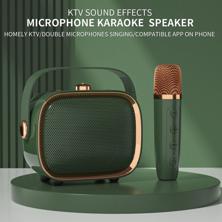 Micrófono Inalámbrico Newrixing Nr138W TWS Reducción de Ruido Altavoz Bluetooth Portátil (Verde)