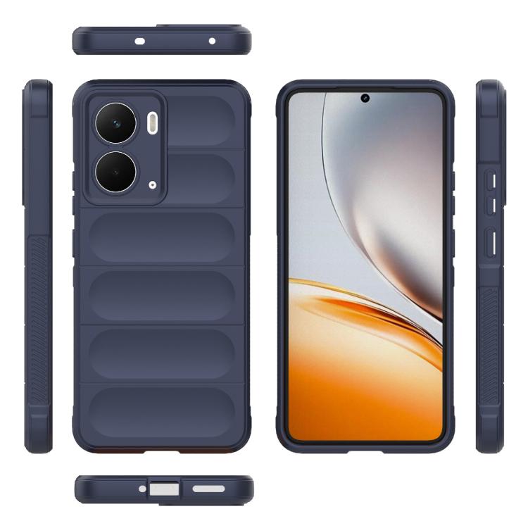 Funda de TPU y Franela con Protección Mágica Global para Realme P3 5G (Azul Oscuro)