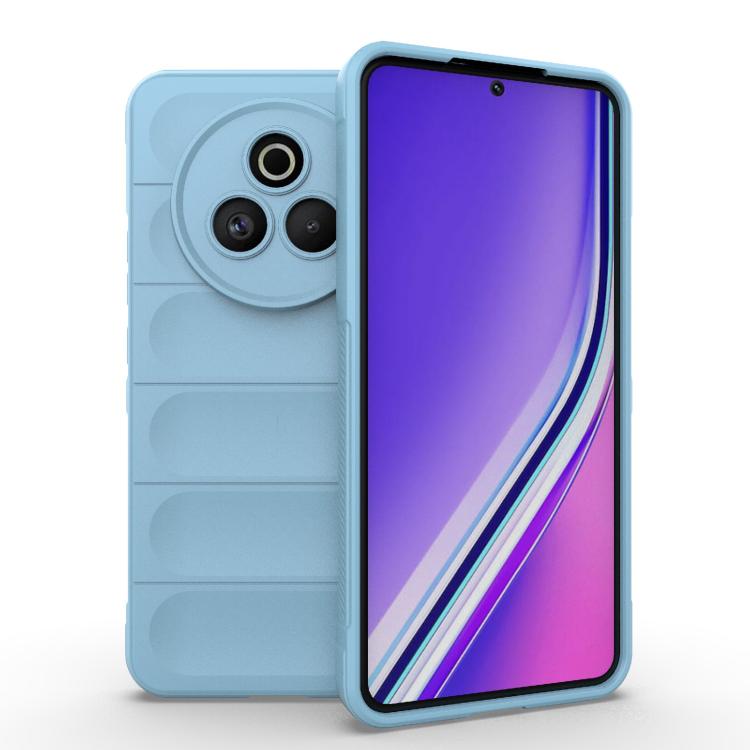 Funda de TPU y Franela con Protección Mágica Global para Realme P3 Pro 5G (Azul Claro)