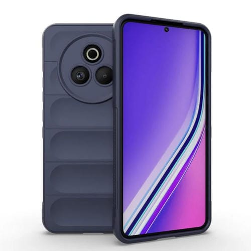 Funda de TPU y Franela con Protección Mágica Global para Realme P3 Pro 5G (Azul Oscuro)