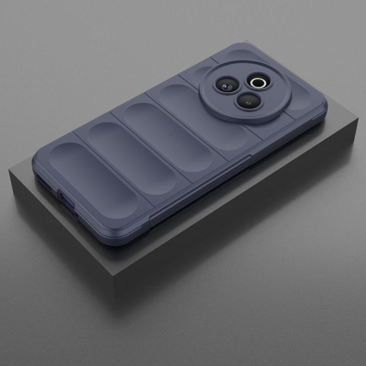 Funda de TPU y Franela con Protección Mágica Global para Realme P3 Pro 5G (Azul Oscuro)