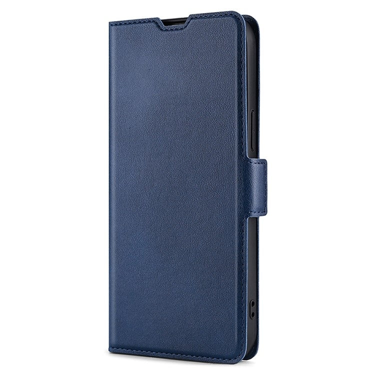 Funda de Cuero con Tapa Horizontal y Hebilla Lateral Ultrafina para OnePlus Ace 3 Pro 5G (Azul)