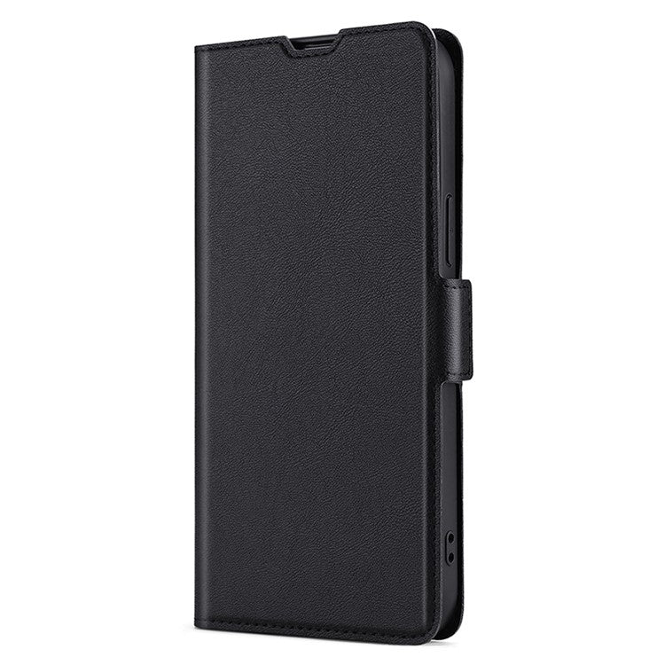 Funda de Cuero con Tapa Horizontal y Hebilla Lateral Ultrafina para OnePlus Nord Ce 4 Lite 5G (Negro)