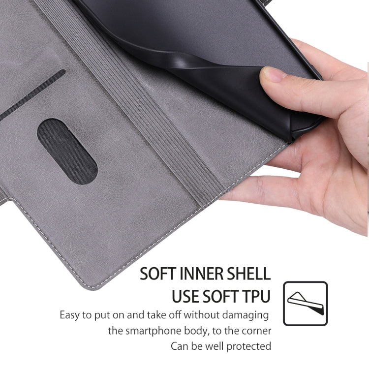 Funda de Cuero con Tapa Horizontal y Hebilla Lateral para OnePlus Ace 3 Pro 5G (Oro Rosa)