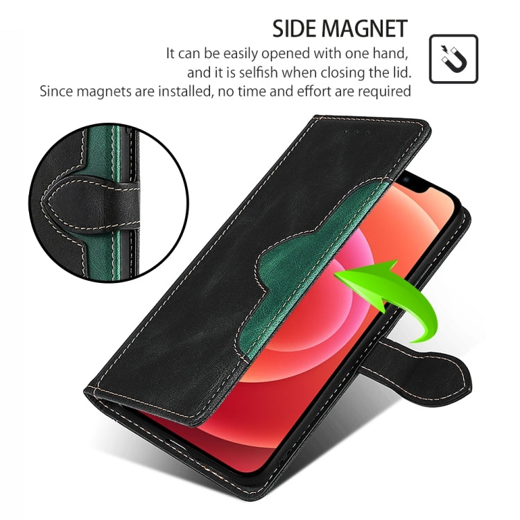 Funda de Cuero para OnePlus Nord Ce 4 Lite 5G con Hebilla Magnética y Tacto Agradable (Negro)