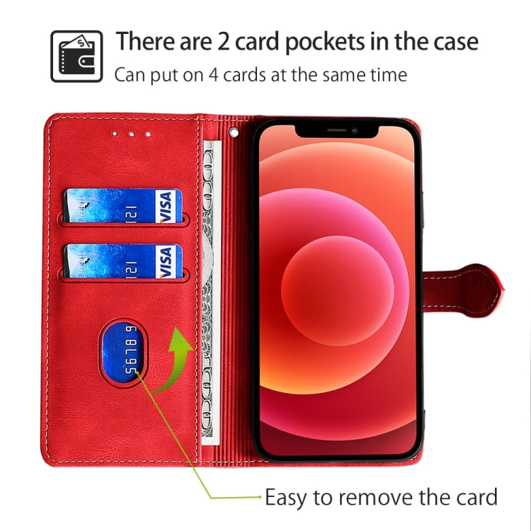 Funda Cuero OnePlus Nord Ce 4 Lite 5G Hebilla Magnética Tacto Suave (Rojo)