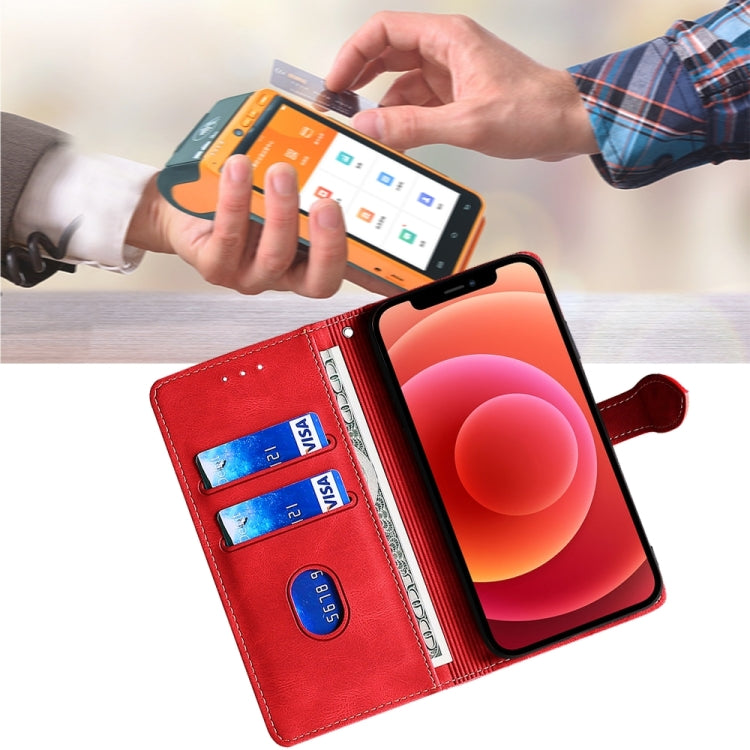 Funda Cuero OnePlus Nord Ce 4 Lite 5G Hebilla Magnética Tacto Suave (Rojo)