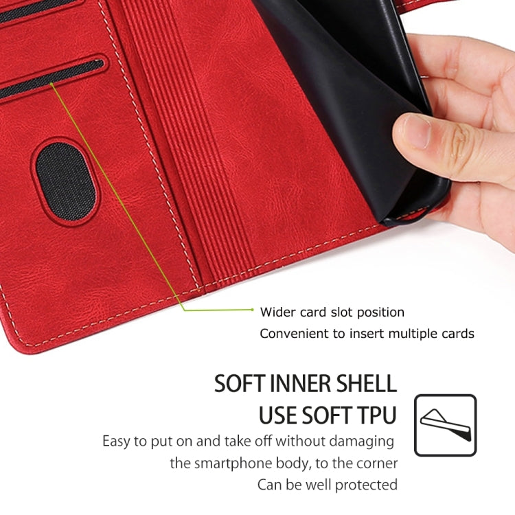 Funda Cuero OnePlus Nord Ce 4 Lite 5G Hebilla Magnética Tacto Suave (Rojo)