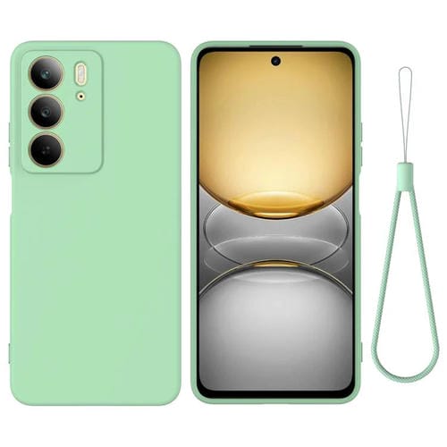 Funda de Silicona Líquida a Prueba de Golpes para Realme C75X (Verde)