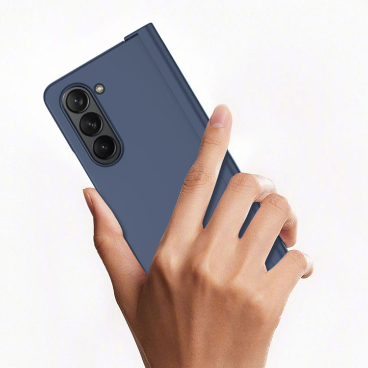 Para Samsung Galaxy Z Fold5 Estuche para teléfono integrado a prueba de golpes con ranura para bolígrafo (verde)