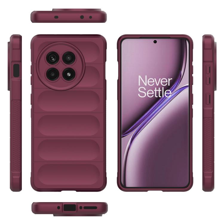 Funda TPU + Franela con Protección Mágica para OnePlus Ace 5/Ace 5 Pro (Rojo Vino)