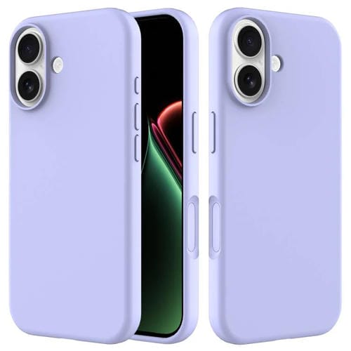 Funda de silicona de color sólido para iPhone 17 (morado)