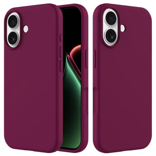 Funda de silicona de color sólido para iPhone 17 (violeta)