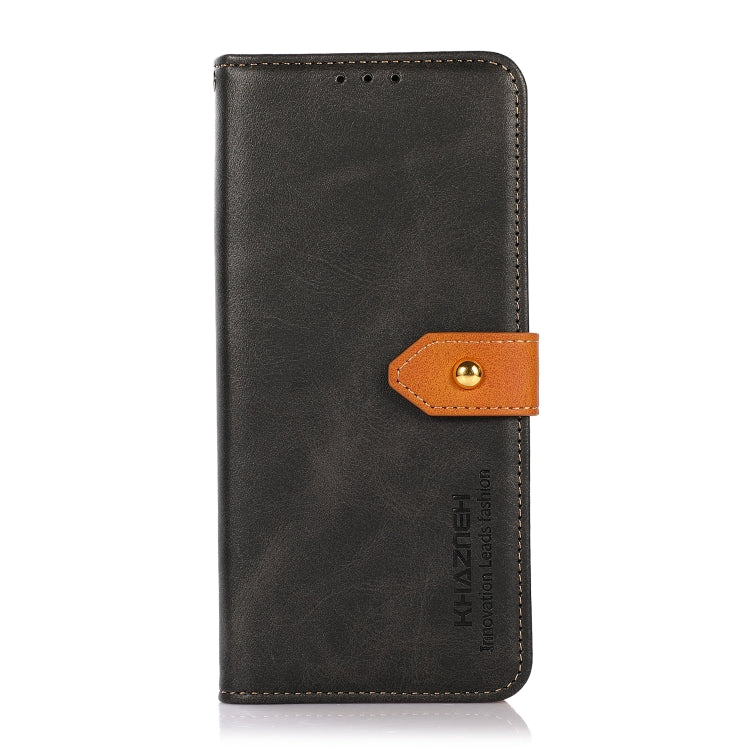 Funda de Cuero con Tapa y Textura Piel de Vaca para OnePlus Nord 13 Khazneh (Negra)