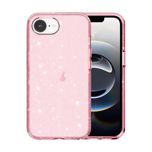 Funda para iPhone 16E a Prueba de Golpes con Purpurina Terminator (Rosa)
