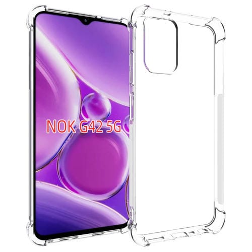 Estuche para Nokia G42 5G TPU Engrosamiento Antideslizante a Prueba de Golpes (Transparente)