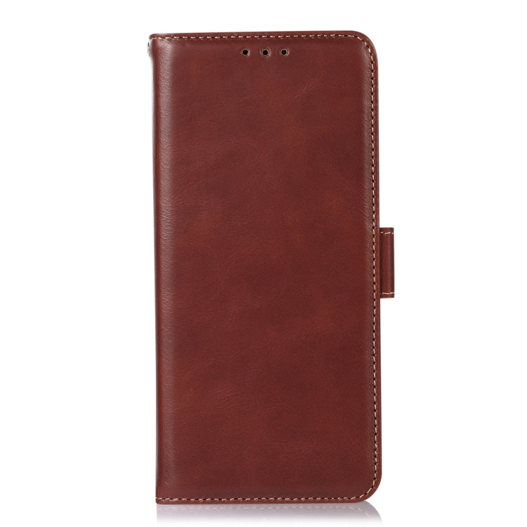 Funda de Teléfono OnePlus Nord 13 de Cuero Genuino Crazy Horse con Rfid y Cierre Magnético (Marrón)