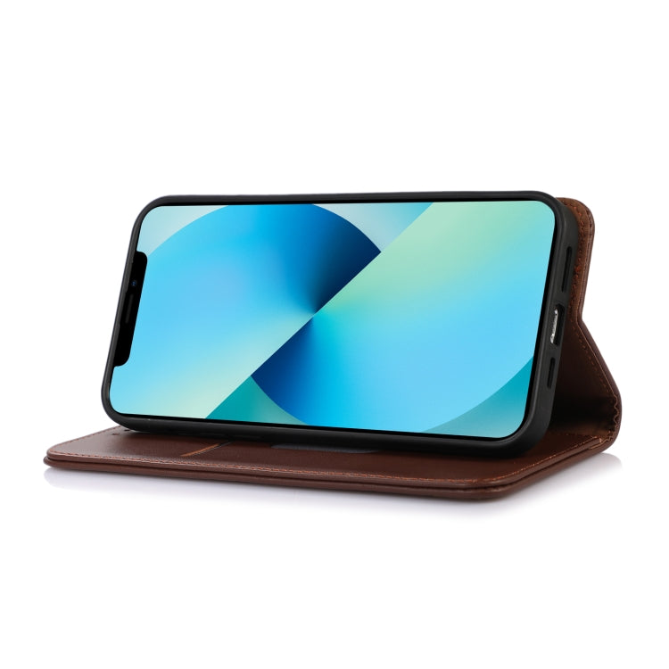 Funda para Teléfono Khazneh Nappa con Piel de Vaca para OnePlus Nord 13 (Marrón)