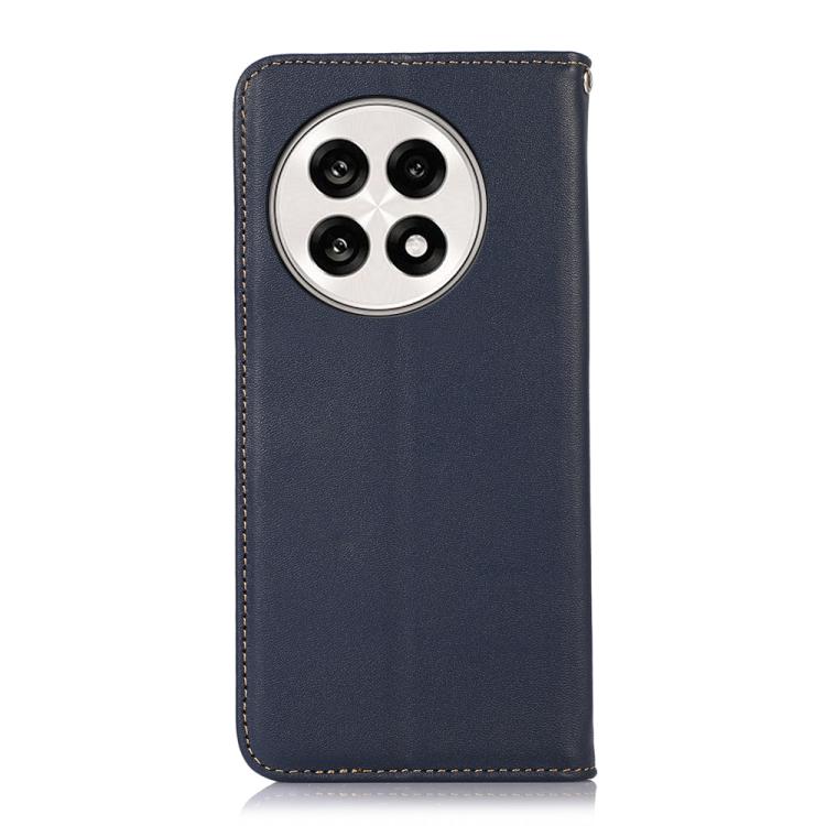 Funda para Teléfono Khazneh Nappa Piel de Vaca para OnePlus Ace 5 Pro / Ace 5 / 13R (Azul)