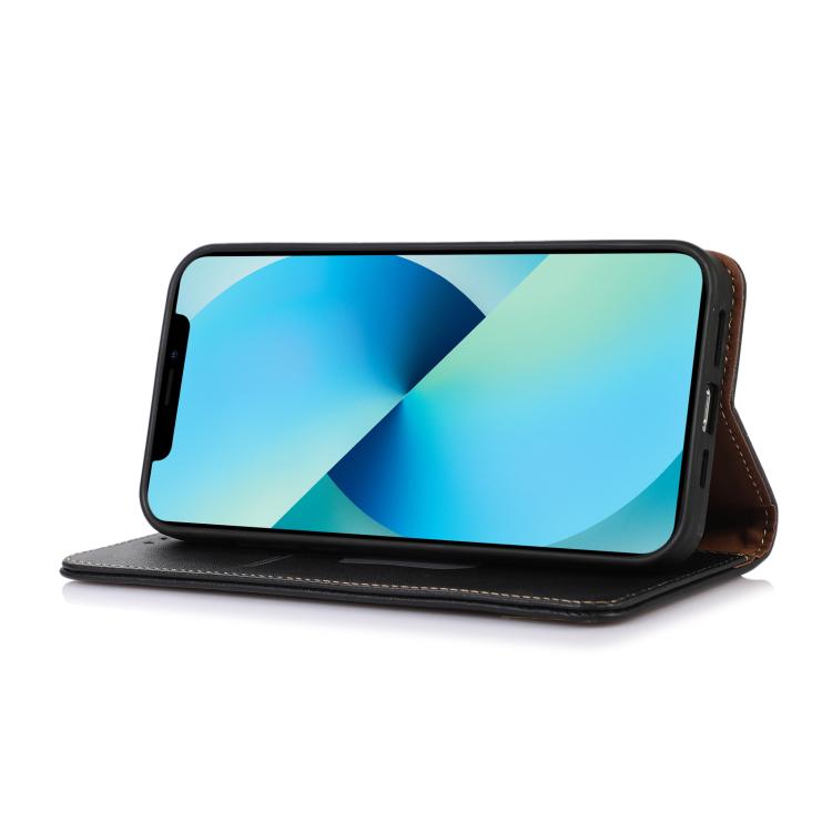 Funda para Teléfono Khazneh Nappa Piel de Vaca para OnePlus Ace 5 Pro / Ace 5 / 13R (Negra)