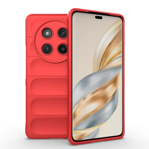 Funda TPU y Franela para Honor X60 Pro 5G con Protección Mágica (Rojo)