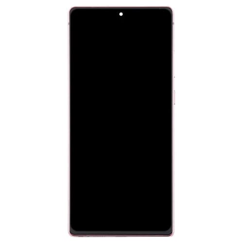 Schermo LCD OLED completo con cornice per Samsung Galaxy Note 20 (Rosa dorato)