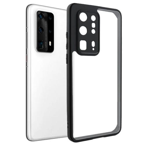 Funda para Huawei P40 Pro+ Frosted TPU y Transparente PC (Negro)
