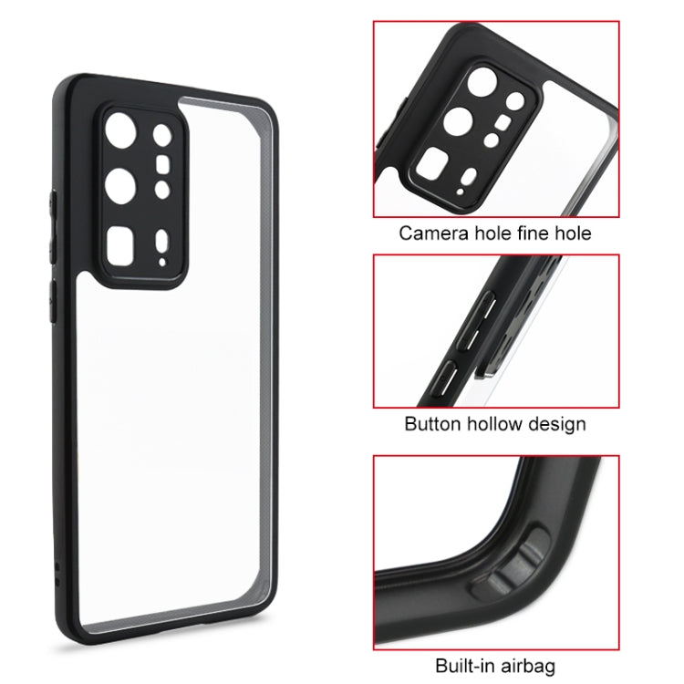 Funda para Huawei P40 Pro+ Frosted TPU y Transparente PC (Negro)