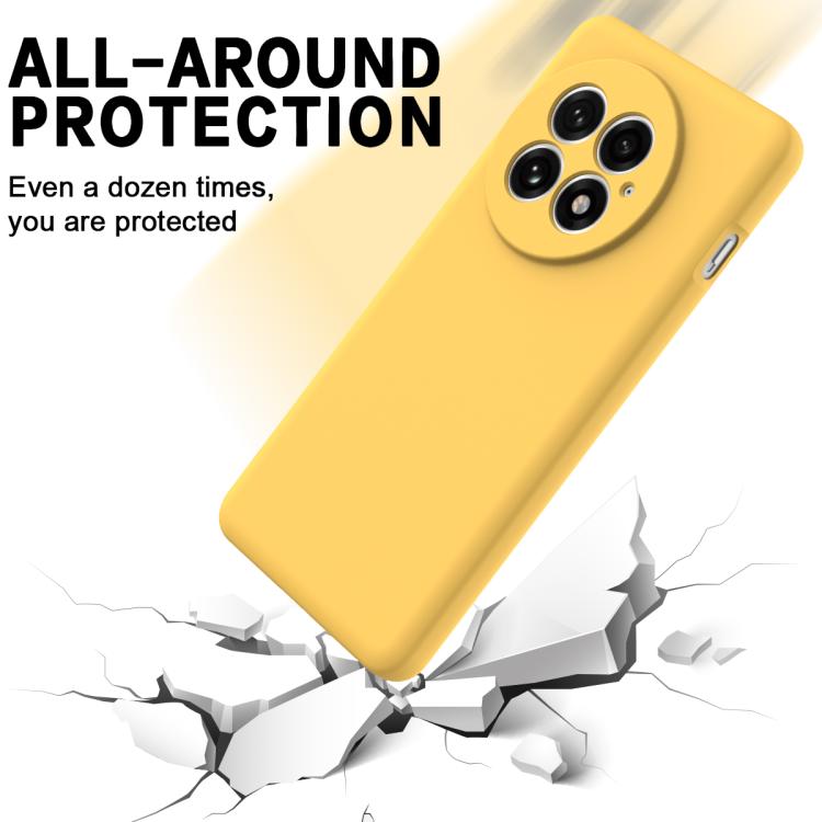 Funda Silicona Líquida OnePlus 13 a Prueba de Golpes (Amarillo)