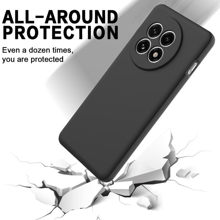 Funda Silicona Líquida para OnePlus 13R Ace 5 5 Pro a Prueba de Golpes (Negra)
