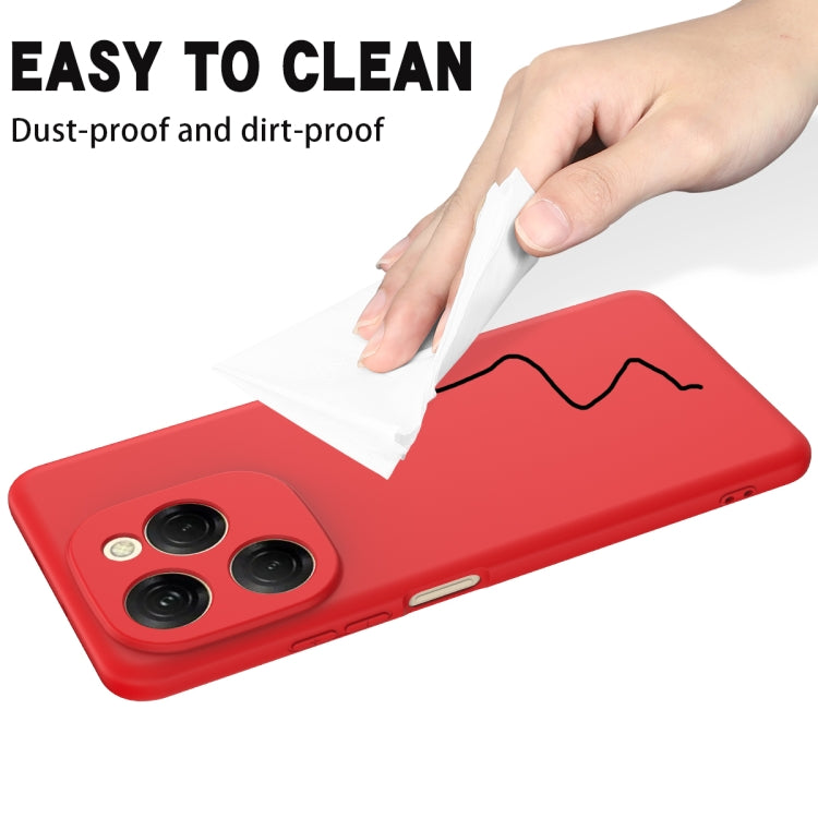 Funda Silicona Líquida Tecno Spark 20 Pro 5G a Prueba de Golpes (Rojo)