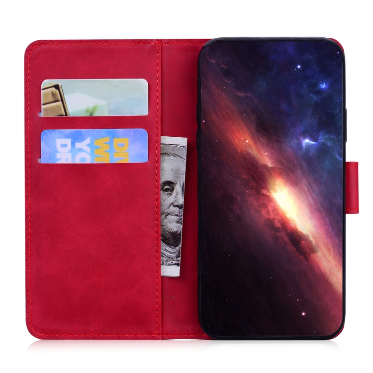 Funda de Cuero con Tapa para OnePlus Nord Ce4 5G Tiger Embossed Pattern (Rojo)