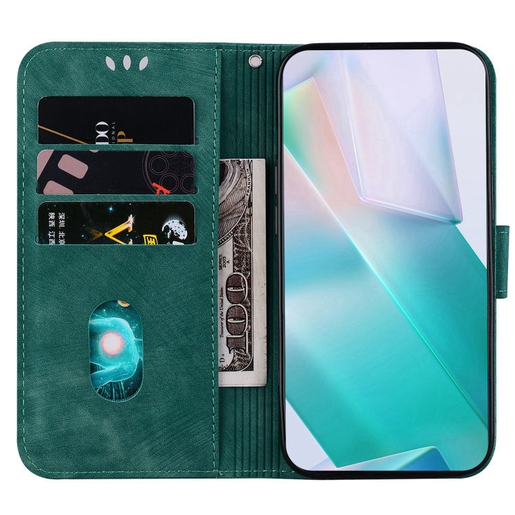 Funda para Teléfono Tecno Pova Neo 2 Cuero con Relieve Little Tiger (Verde)