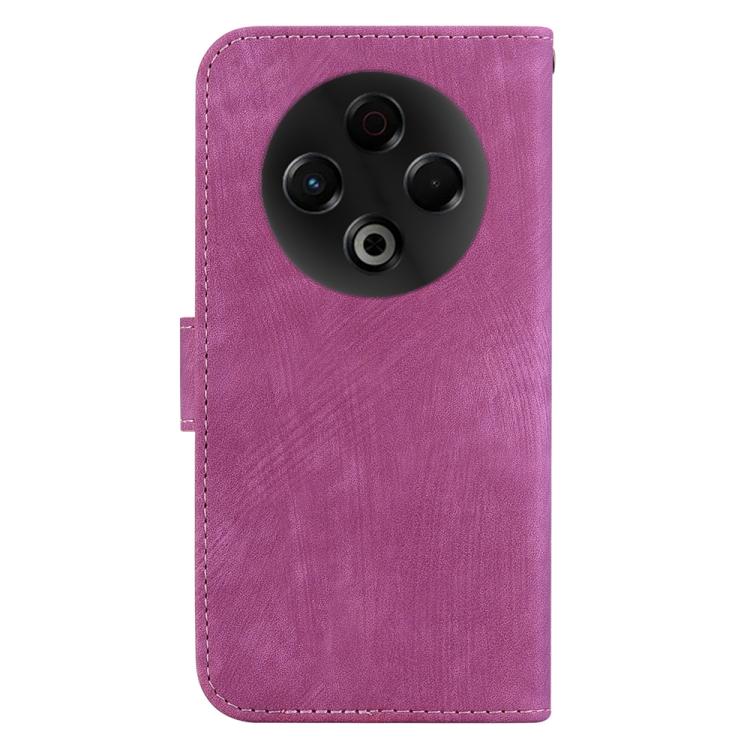 Funda de piel con relieve de tigre para Tecno Spark 30 4G (rosa)