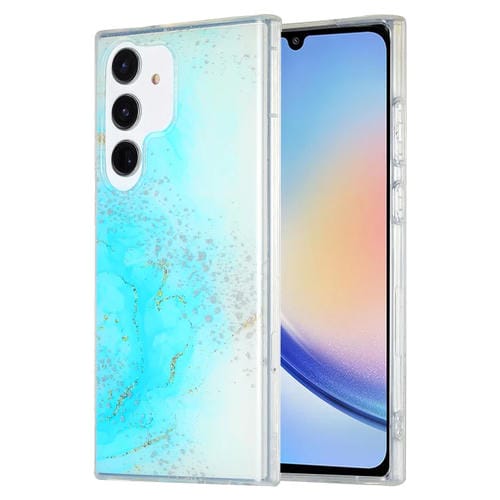 Estuche para Teléfono Samsung Galaxy A34 5G Imd Mármol Doble Cara (Azul Cielo)