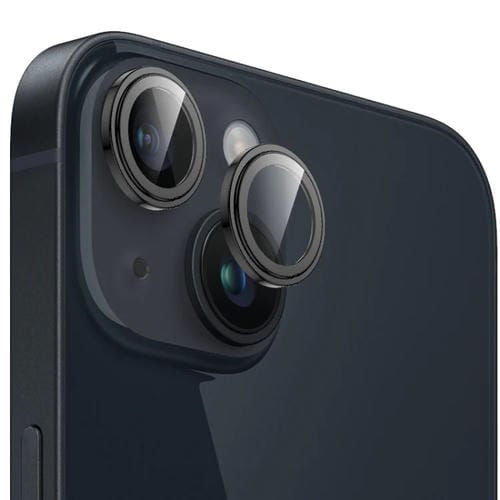 Película de Vidrio para Lente de Teléfono Momax Eagle Eye para iPhone 15/15 Plus (Negro) - MOVILSTORE