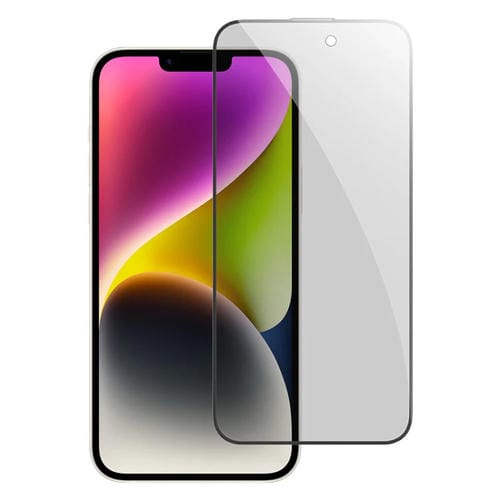 Película de Vidrio Templado Momax para iPhone 15 0,3mm 3D Anti-Peep (Negro) - MOVILSTORE