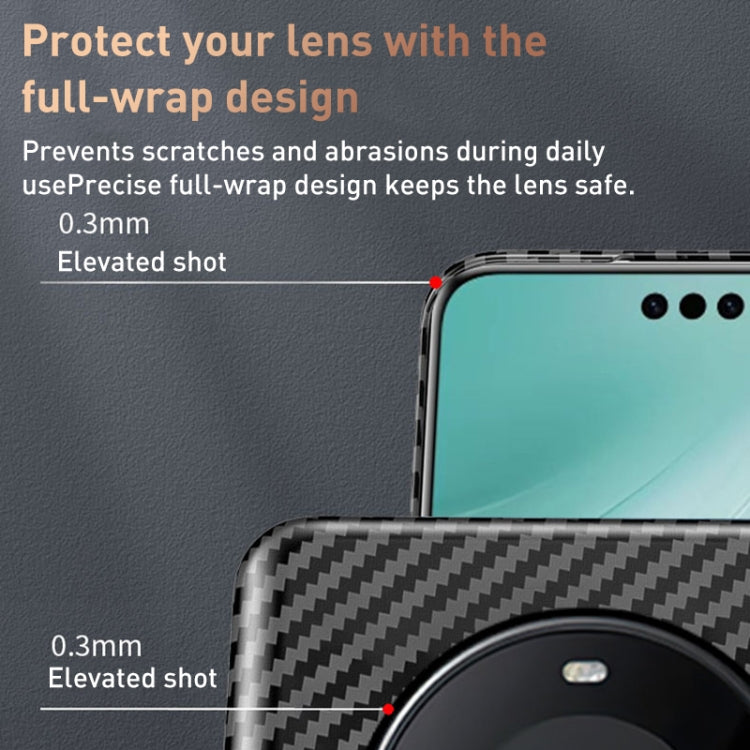 Funda para Huawei Mate 60 Pro a Prueba de Golpes de Fibra de Carbono (Negro Rojo)