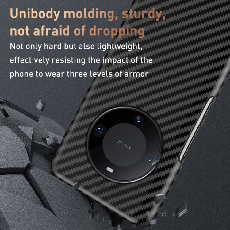 Funda Magnética Huawei Mate 60 Pro a Prueba de Golpes Fibra de Carbono (Negro Azul)