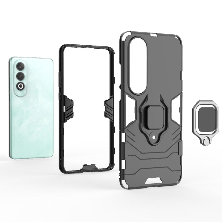 Funda para OnePlus Nord Ce4 5G con Soporte PC + TPU a Prueba de Golpes (Azul Marino)