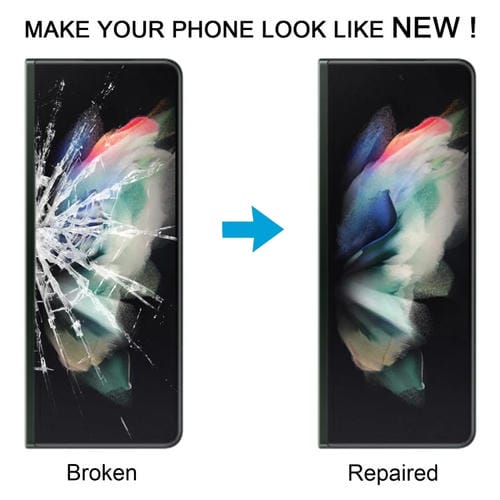 Obiettivo in vetro esterno con adesivo OCA Samsung Galaxy Z Fold3 SM-F926B/W22