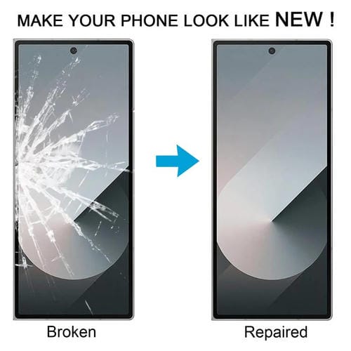 Outer Glass Lens Secondary LCD Screen Samsung Galaxy Z Fold6 SM-F956B with OCA Adhesive