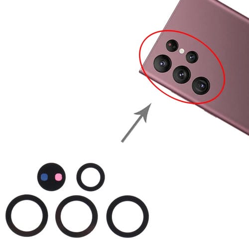 Lente de Câmara Traseira Samsung Galaxy S22 Ultra 5G SM-S908B (10 Peças)