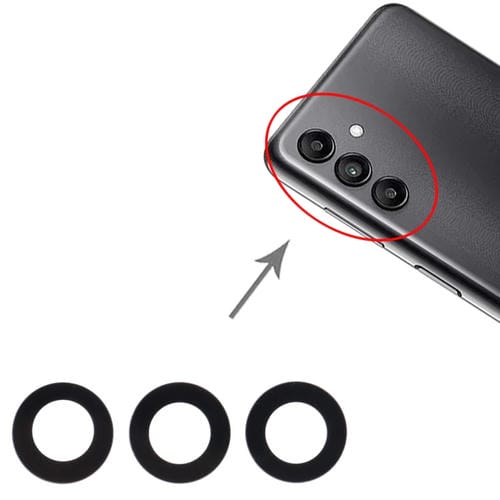 Obiettivo della fotocamera posteriore Samsung Galaxy A04s SM-A047F (10 pezzi)