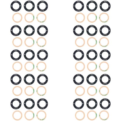 Lente de Câmara Traseira Samsung Galaxy M54 SM-M546B - Pacote de (10 Peças)