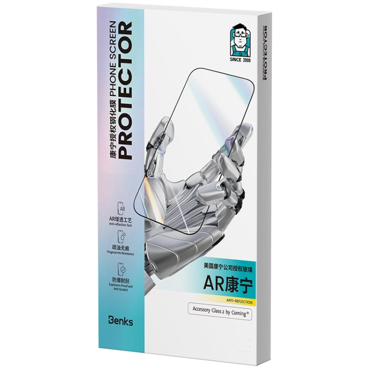 Película de Vidrio Templado Benks King Kong Corning para iPhone 15 Antirreflectante - MOVILSTORE