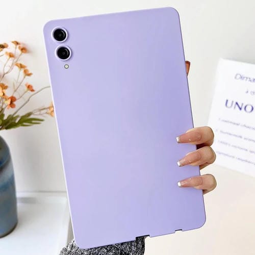 Funda TPU para Tablet Samsung Galaxy Tab S9+ / S9 FE+ / S10+ con Aceite en Aerosol (Morado)