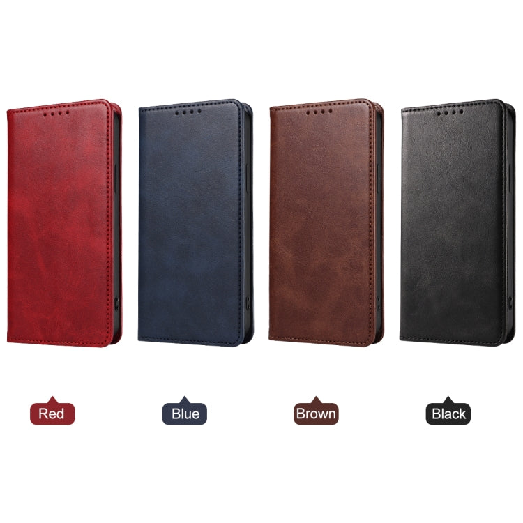 Funda de Cuero para OnePlus 10 Pro con Cierre Magnético (Marrón)