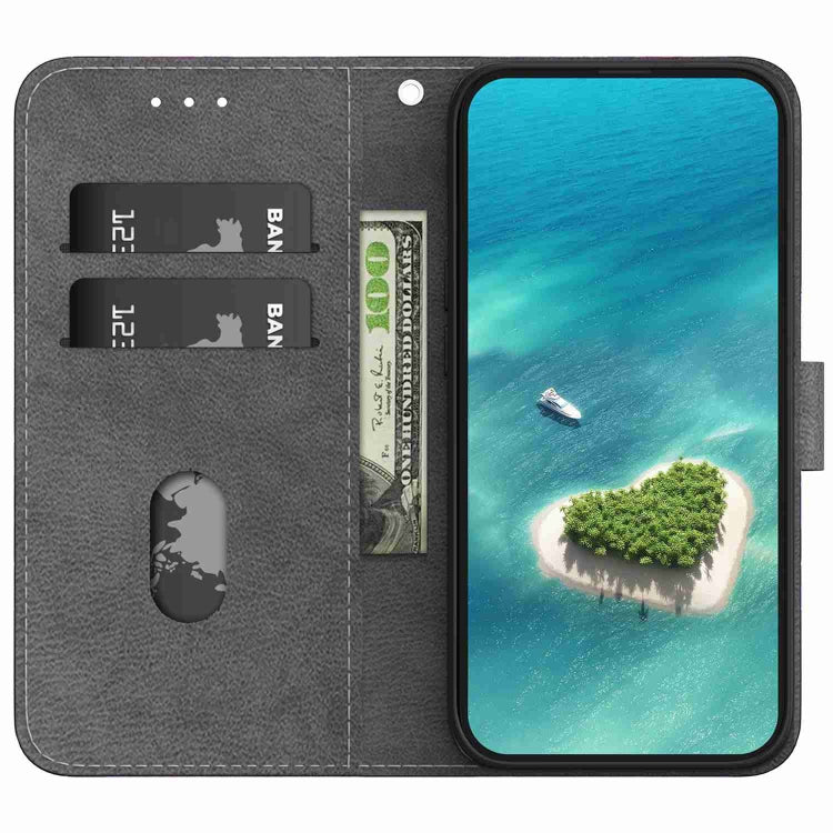 Estuche de Cuero para Samsung Galaxy A03S Versión EE.UU con Dibujo Coloreado y Textura de Cristal (Peonía Dorada)