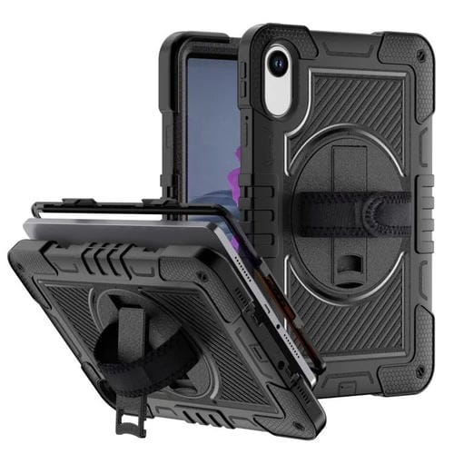 Funda de silicona para Xiaomi Redmi Pad 2 con rotación de 360 grados y contraste para PC (negra)